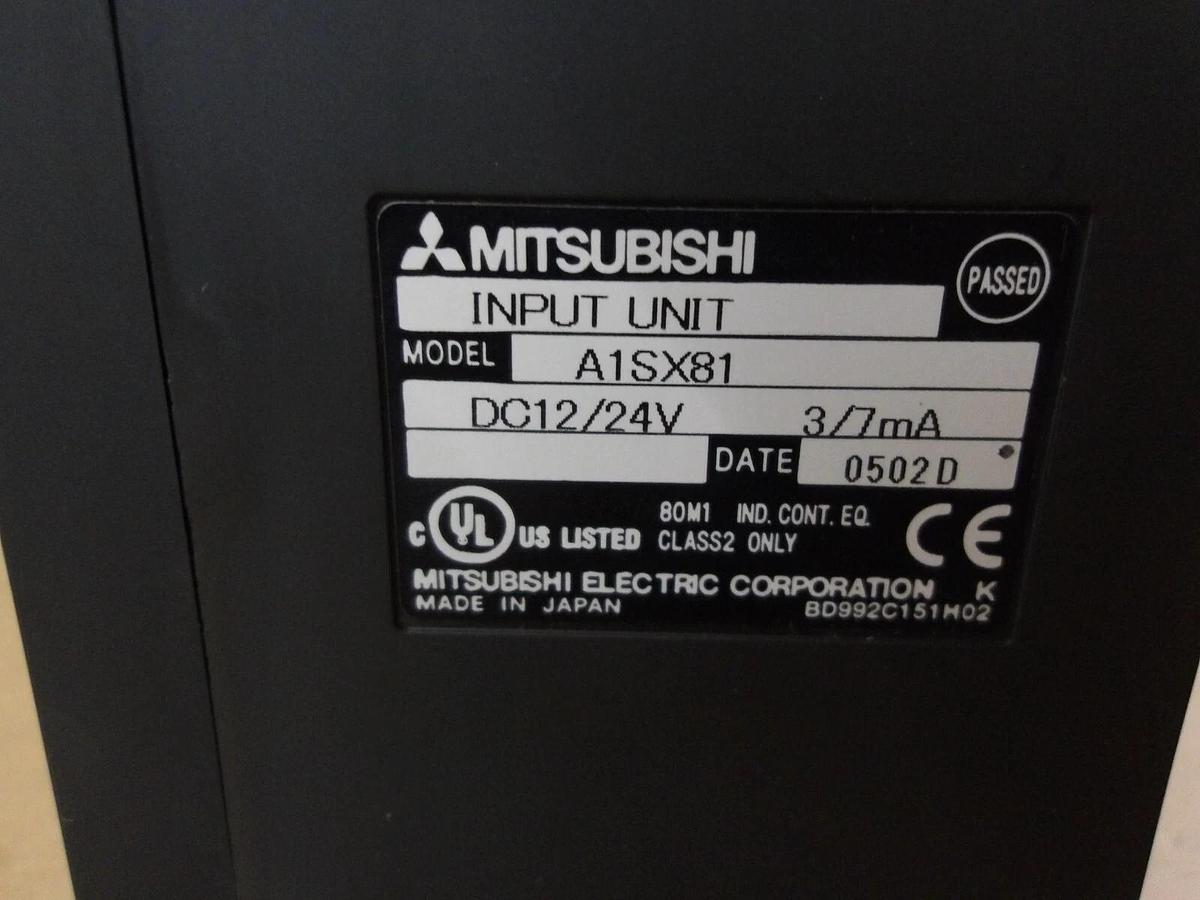 Used MITSUBISHI A2SHCPU RACK & CARDS, #410810G USED