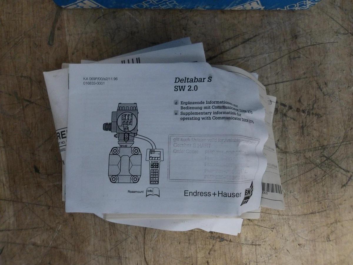 ENDRESS HAUSER CERABAR LEVEL TRANSMITTER PMC731, 2" FLANGED, #829942G NIB