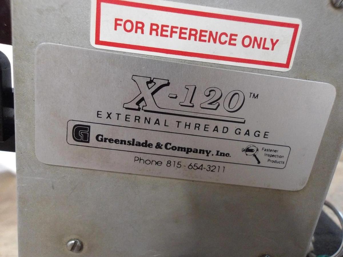 Used GREENSLADE X-120 EXTERNAL THREAD GAGE, #813259G USED