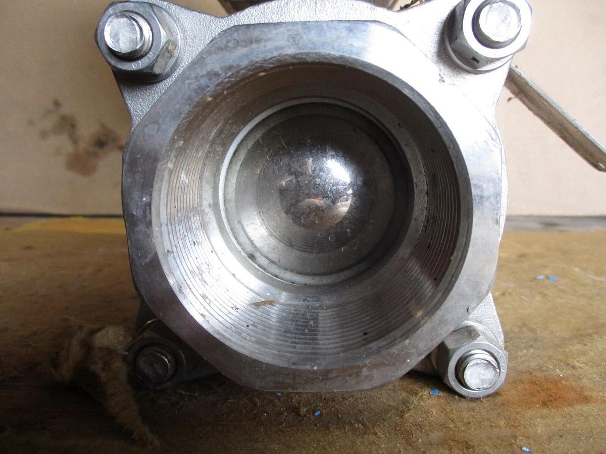 Used FNW 2" STAINLESS PNEUMATIC BALL VALVE, #612916J NEW