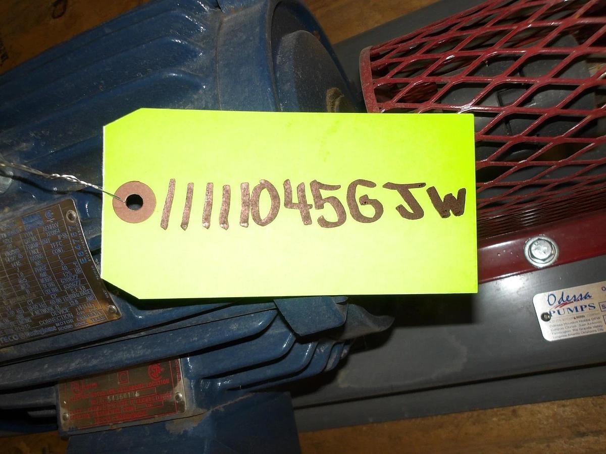 Used ROPER 1-1/2" PUMP W/ 5 HP MOTOR, #11111045GJW NEW