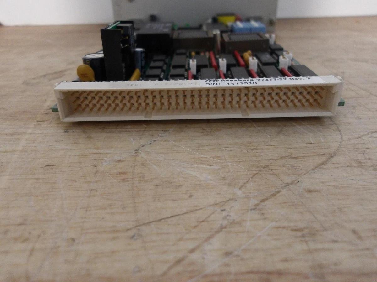 Used ITW RANSBURG DYNAFLOW 77377-22 INTERFACE MODULE, #3201148G NEW