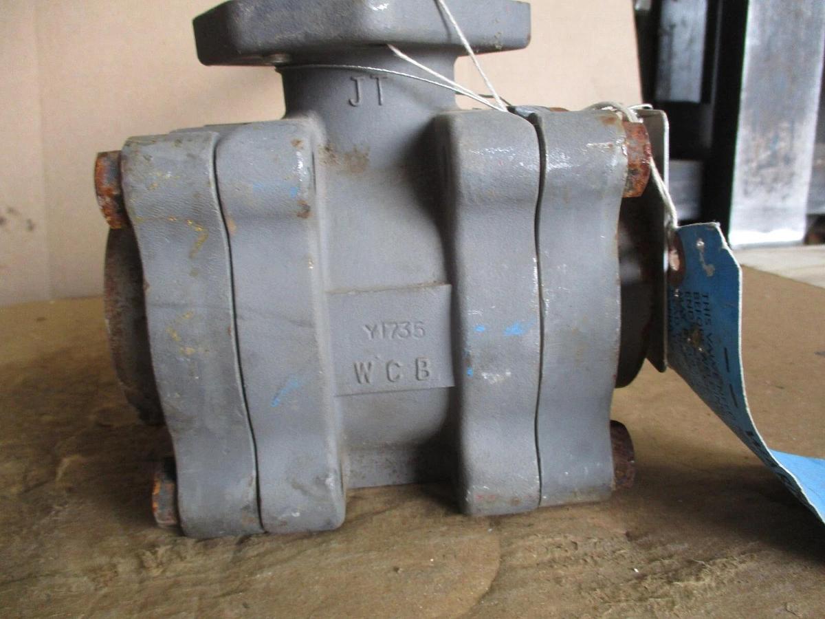 Used JAMESBURY 2" STEEL BALL VALVE, #68955J NEW (WEATHERED)