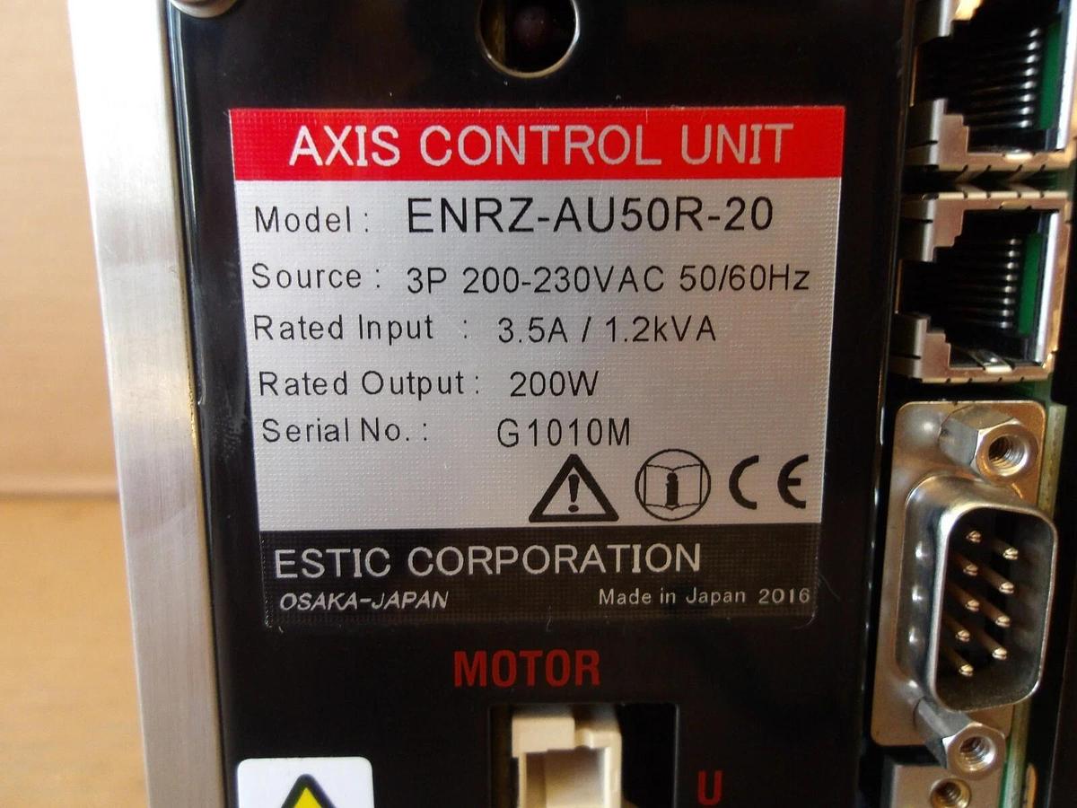 Used ESTIC NUTRUNNER ENRZ-AU50R-20/B60E3-XX-5030 AXIS CONTROL UNIT, #1111155G USED