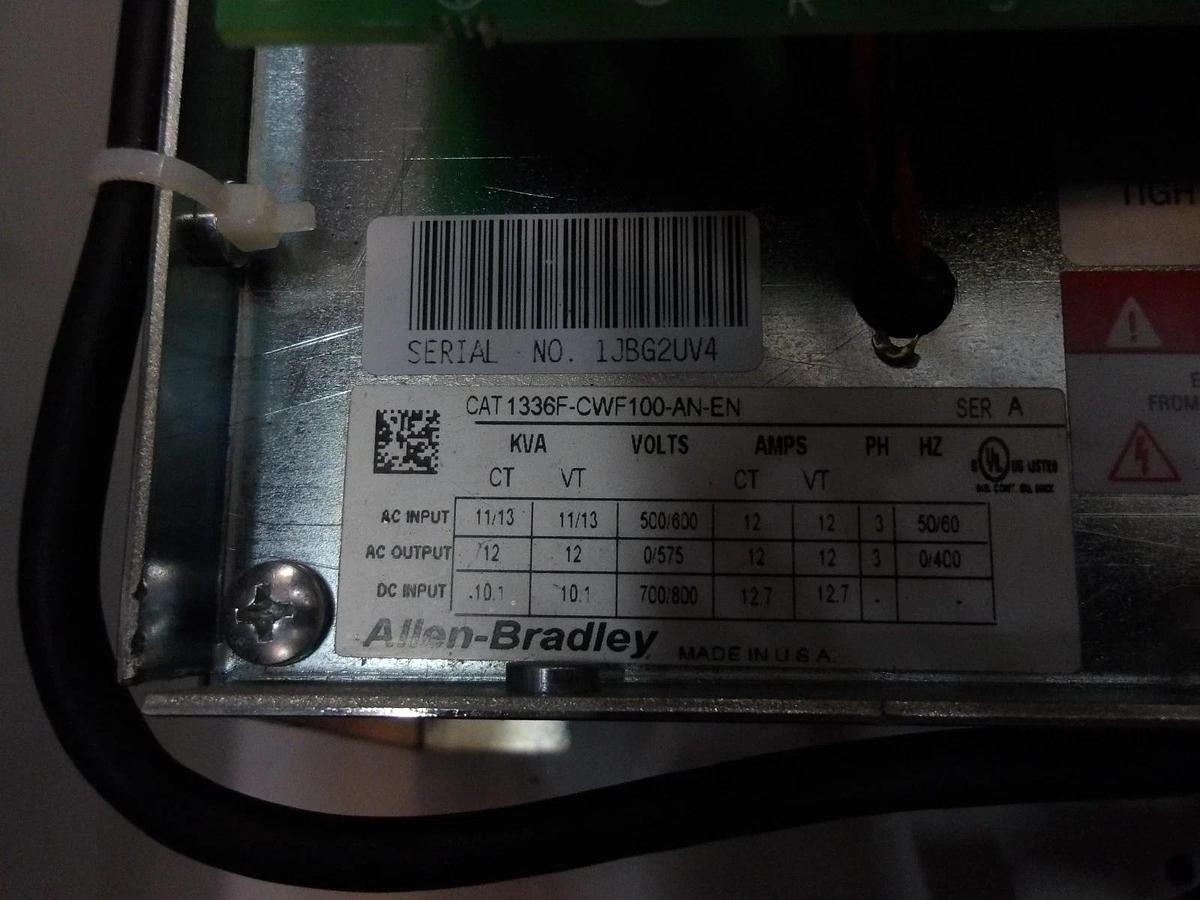 Used ALLEN BRADLEY 1336F CENTERLINE BUCKET W/ 10 HP DRIVE, #1031912G USED
