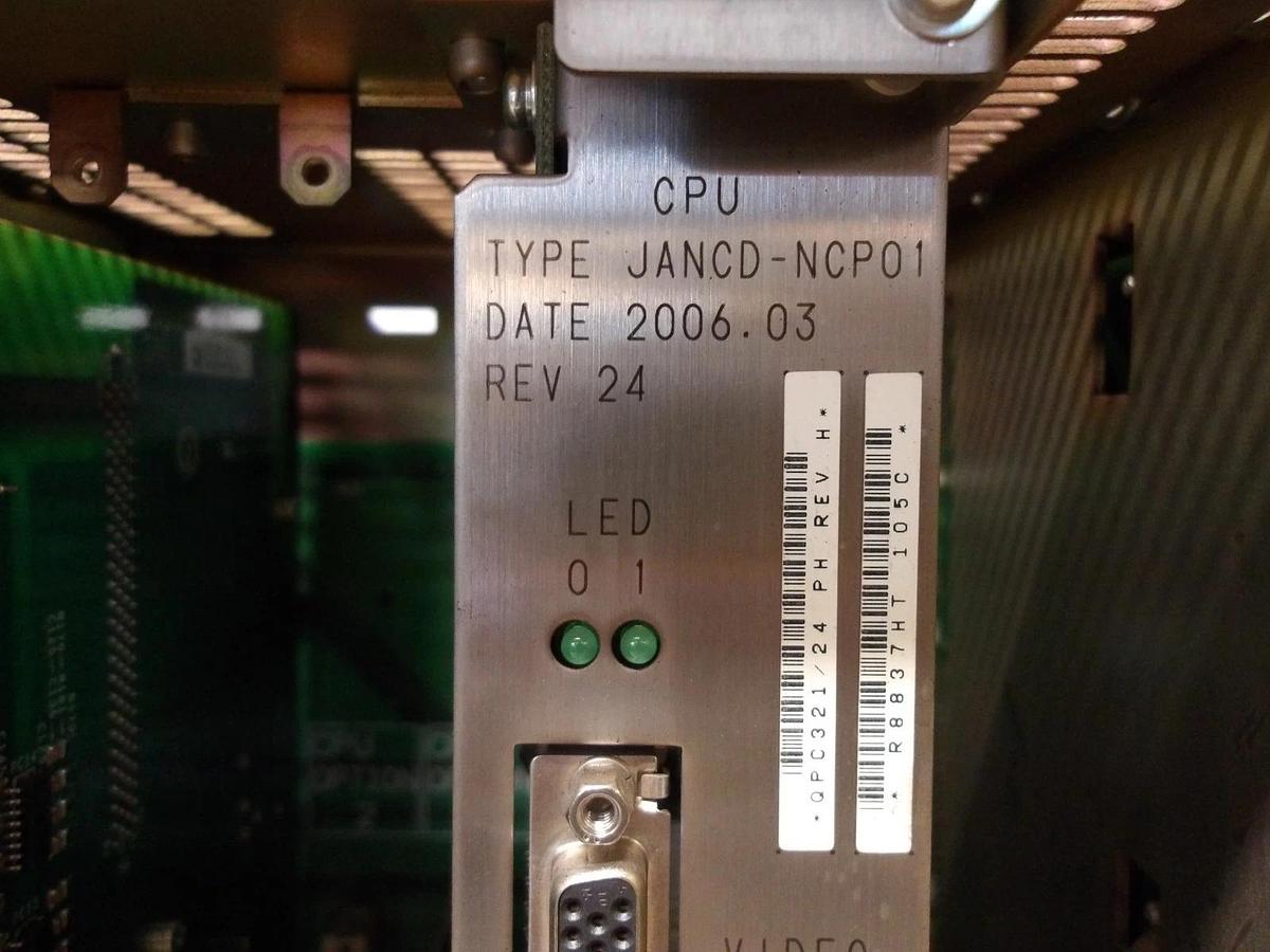 Used YASKAWA NX100 ROBOT RACK W/ 4 CARDS, CPS-420F, #1219156G USED