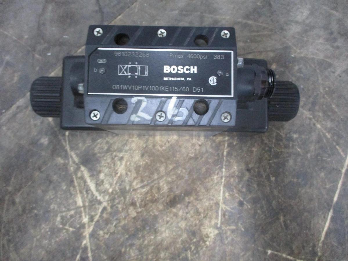 Used BOSCH 081WV10P1V1001KE115/60 DIRECTIONAL VALVE, #8261014J USED