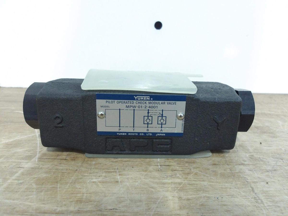Used YUKEN MPW-01-2-4001 CHECK MODULAR CHECK VALVE, #331105G NEW