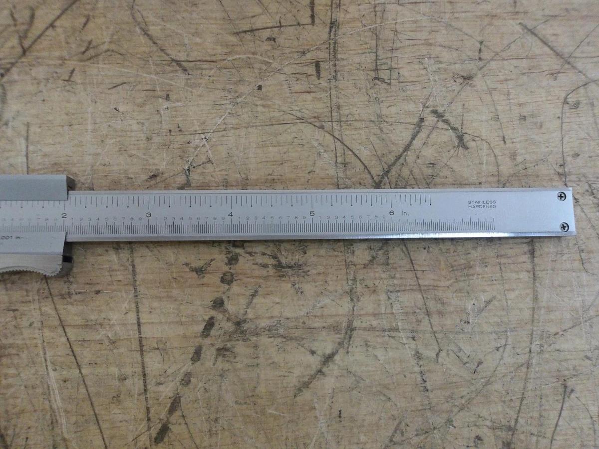 Used MITUTOYO 6" SLIDE CALIPER, #814906G USED