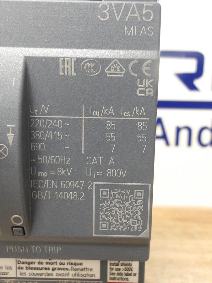 SIEMENS 175 AMP BREAKER 240-480-600 V, #7201140G NIB