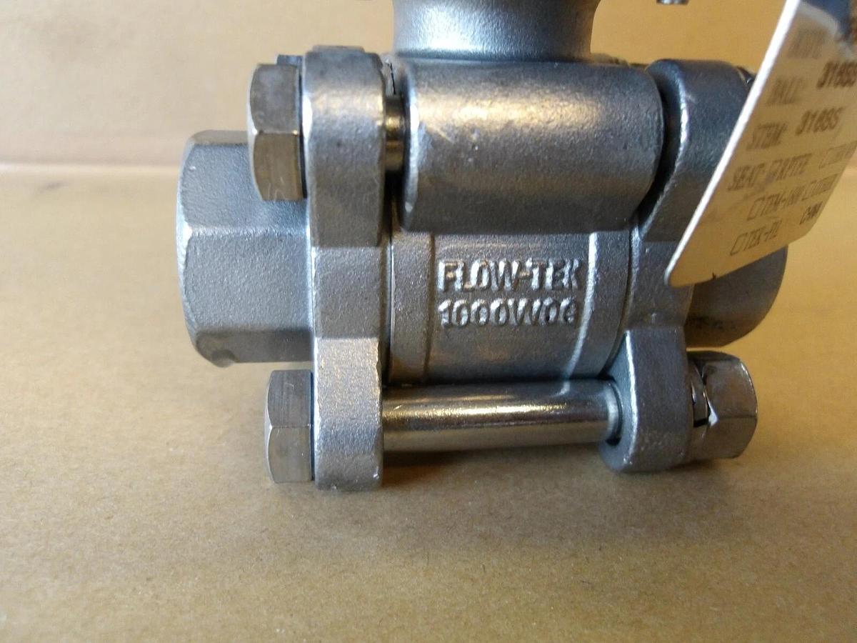 Used FLOWTEK 1/2" VALVE & WOLSELEY ACTUATOR, #610951G NEW