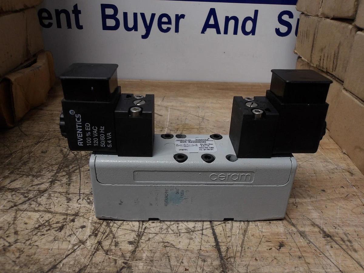 AVENTICS R432006365 PNEUMATIC SOLENOID DIRECTIONAL VALVE, #56952G NIB