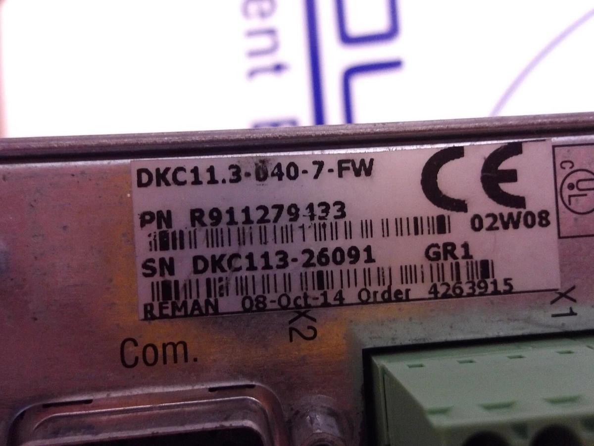 Used REXROTH R911279-133/DKC11.3-040-7-FW ECO DRIVE, #310815G REMANUFACTURED
