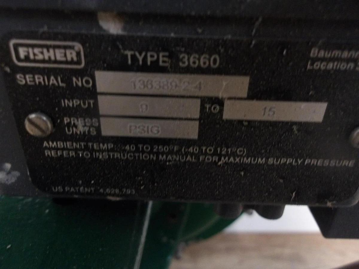 Used FISHER 3/4" BRASS CONTROL VALVE 32.24588, #101217G USED