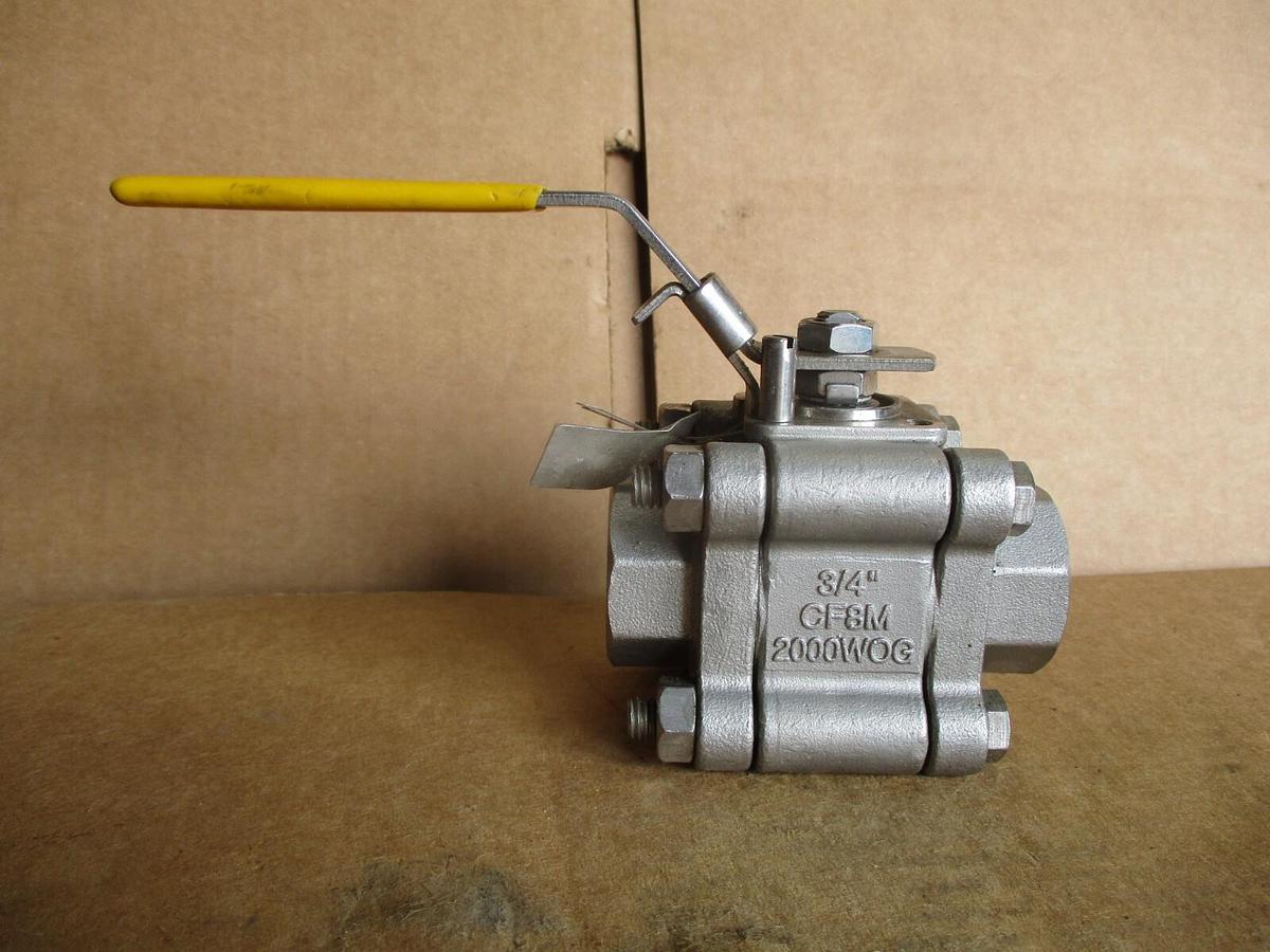 Used WARREN 3/4" STAINLESS BALL VALVE(SOCKET WELD), #4161131J NEW