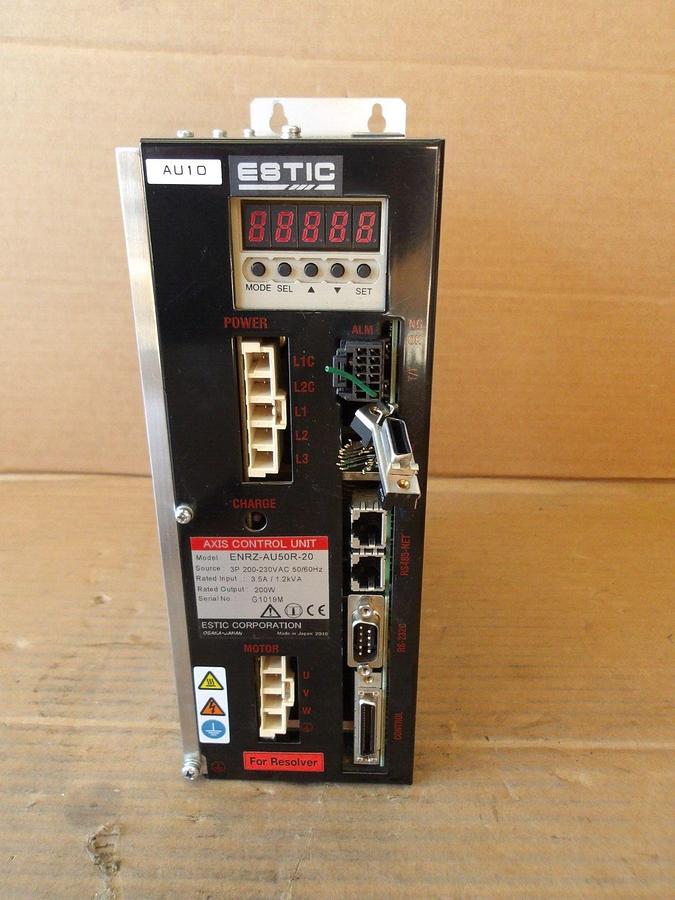 Used ESTIC NUTRUNNER ENRZ-AU50R-20 AXIS CONTROL UNIT, #1111226G PARTS ONLY