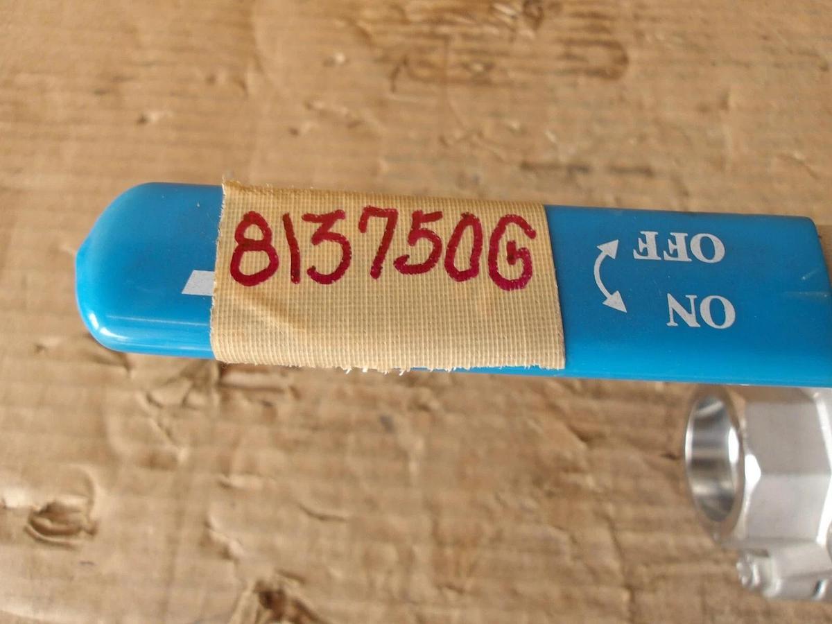 Used AT 800 S/S SPLIT BALL VALVE, #813750G NEW