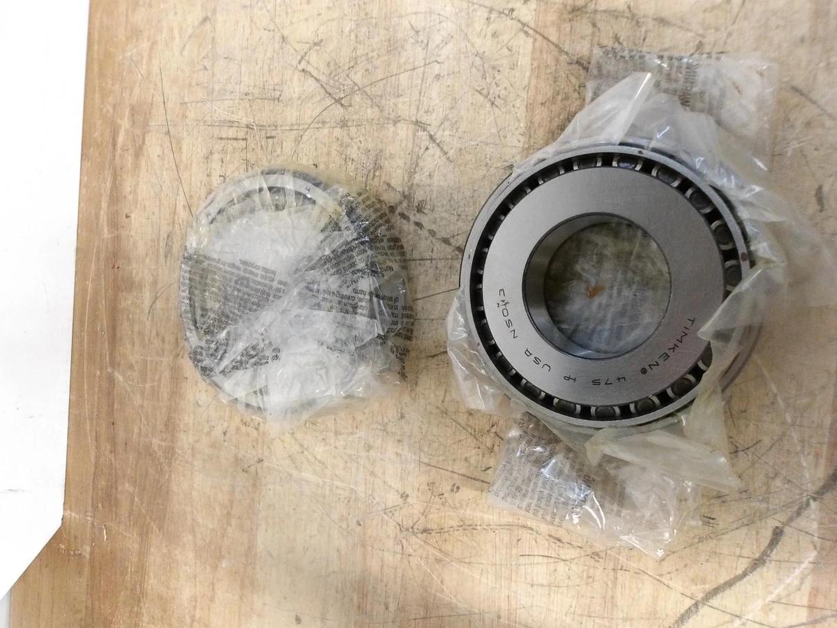 Used TIMKEN 475HP SINGLE ROLL TAPER ROLLER BEARING (LOT OF 2) #930948G NEW
