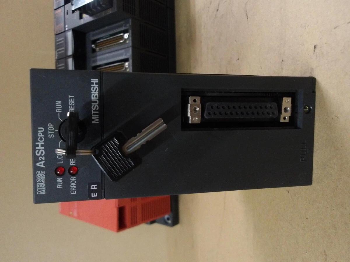 Used MITSUBISHI A2SHCPU RACK & CARDS, #410810G USED