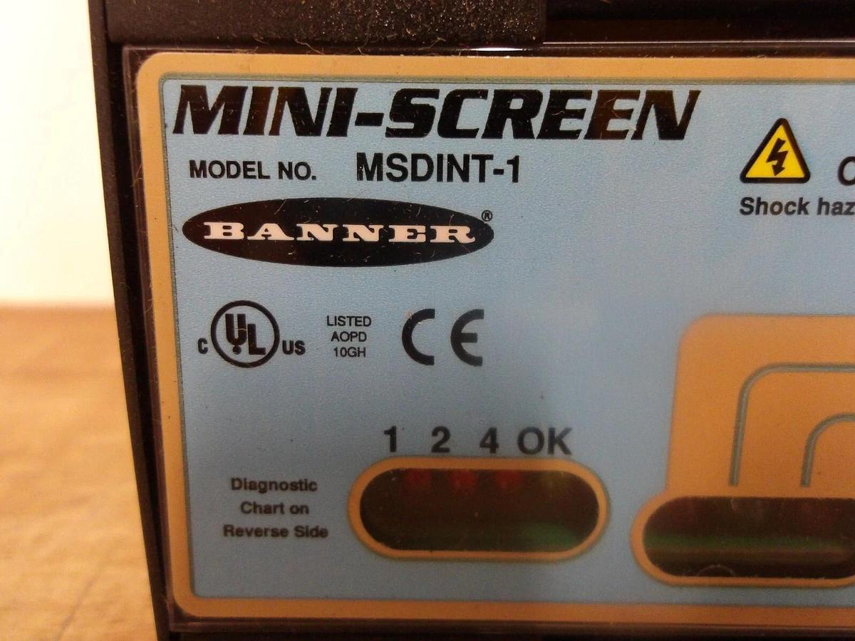 BANNER MSD1NT-1 MINI-SCREEN MODULE, #424923G NIB