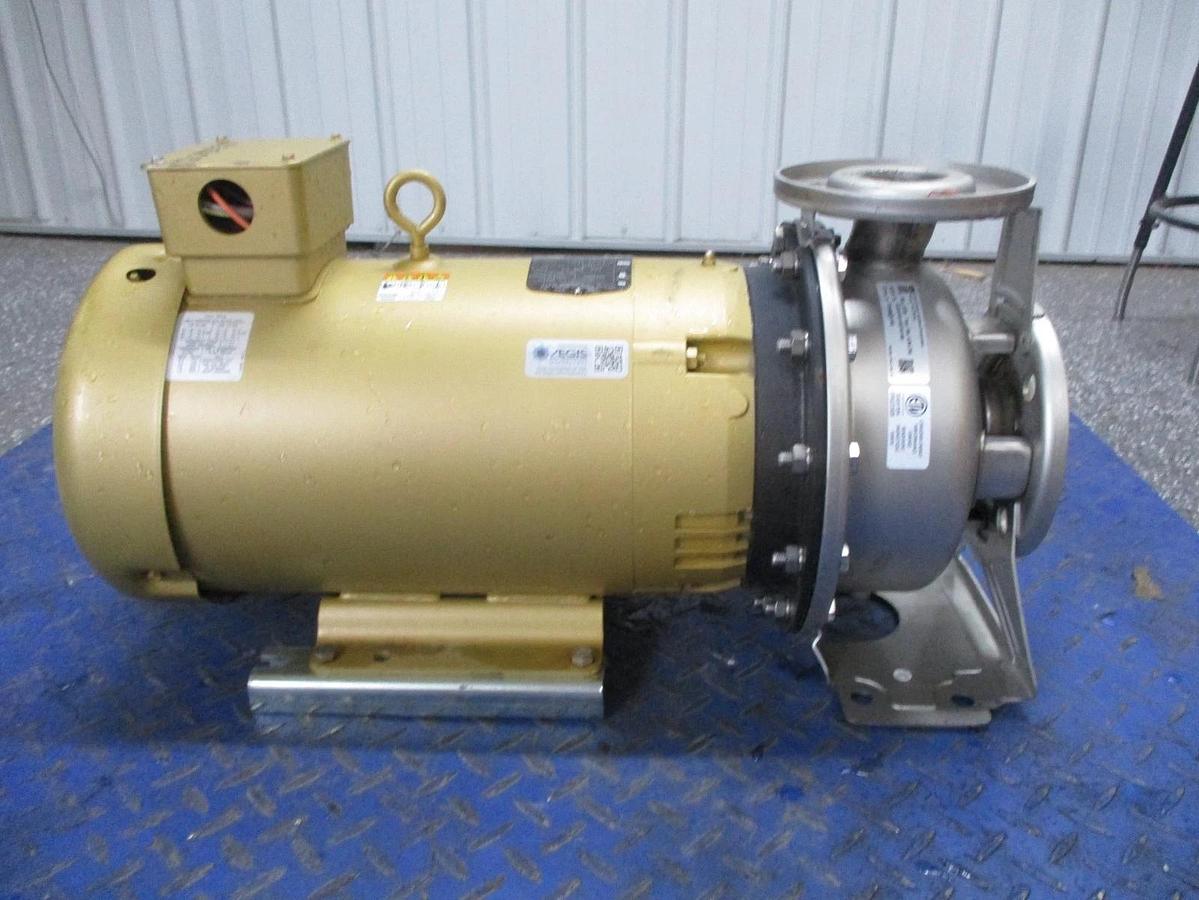Used EBARA 2" X 2-1/2" STAINLESS 15 HP PUMP, #612955J NEW