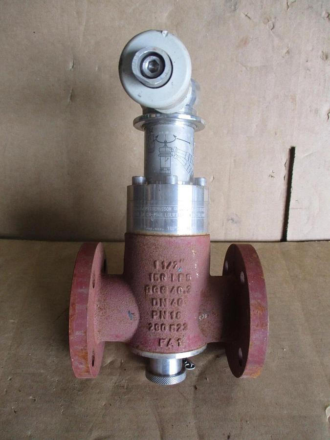 Used PRISEMASSON / BIAR SA 1-1/2" LINDED IRON SAMPLING VALVE CH-1948, #9141226J NEW