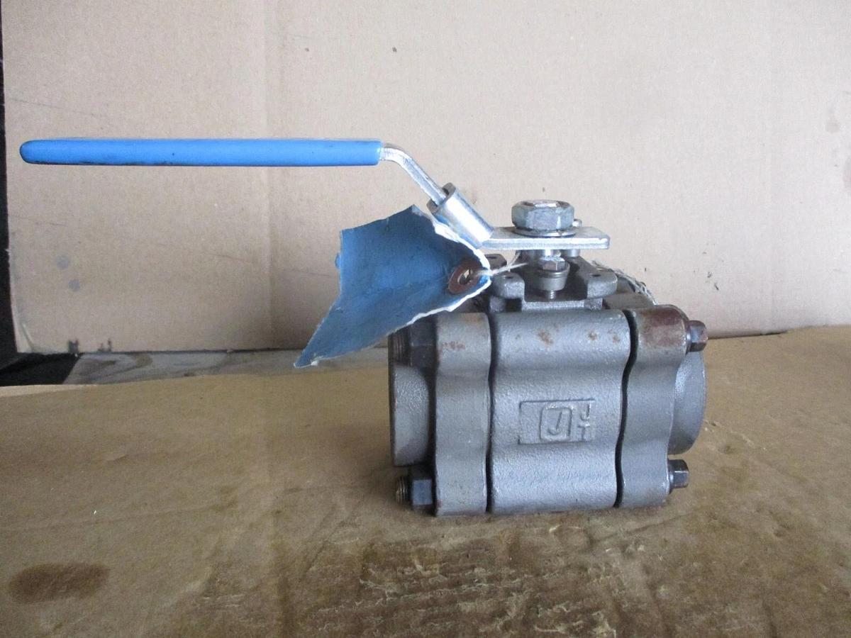 Used JAMESBURY 1" STEEL BUTT-WELD BALL VALVE, #68857J NEW