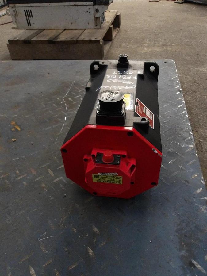 Used FANUC A06B-0247-B605 AC SERVO MOTOR, 3000 RPM, #6171138G REMANUFACTURED