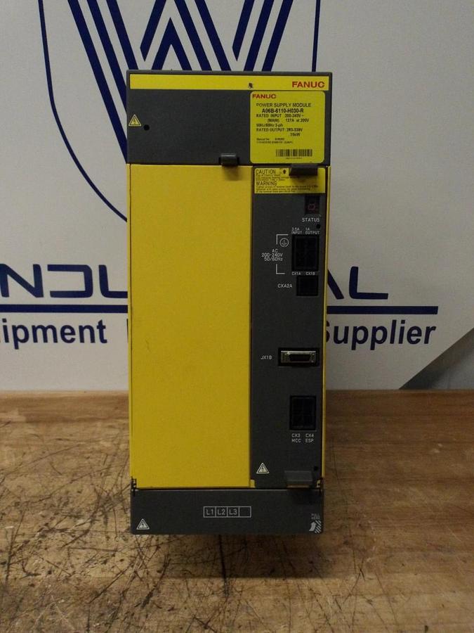 Used FANUC A06B-6110-H030-R POWER SUPPLY MODULE, #113 USED