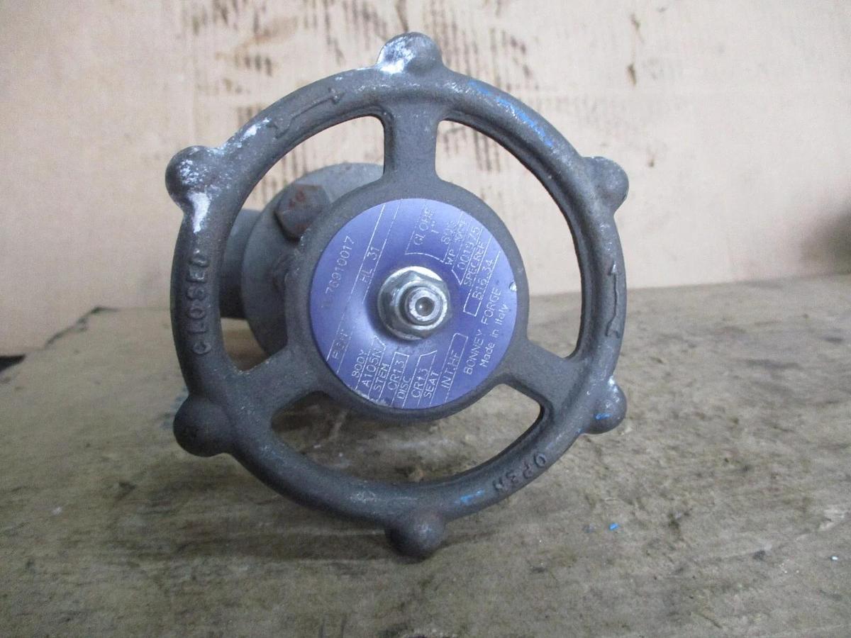 Used BONNEY FORGE 1" IRON GATE VALVE (THREADED) #78140J NEW