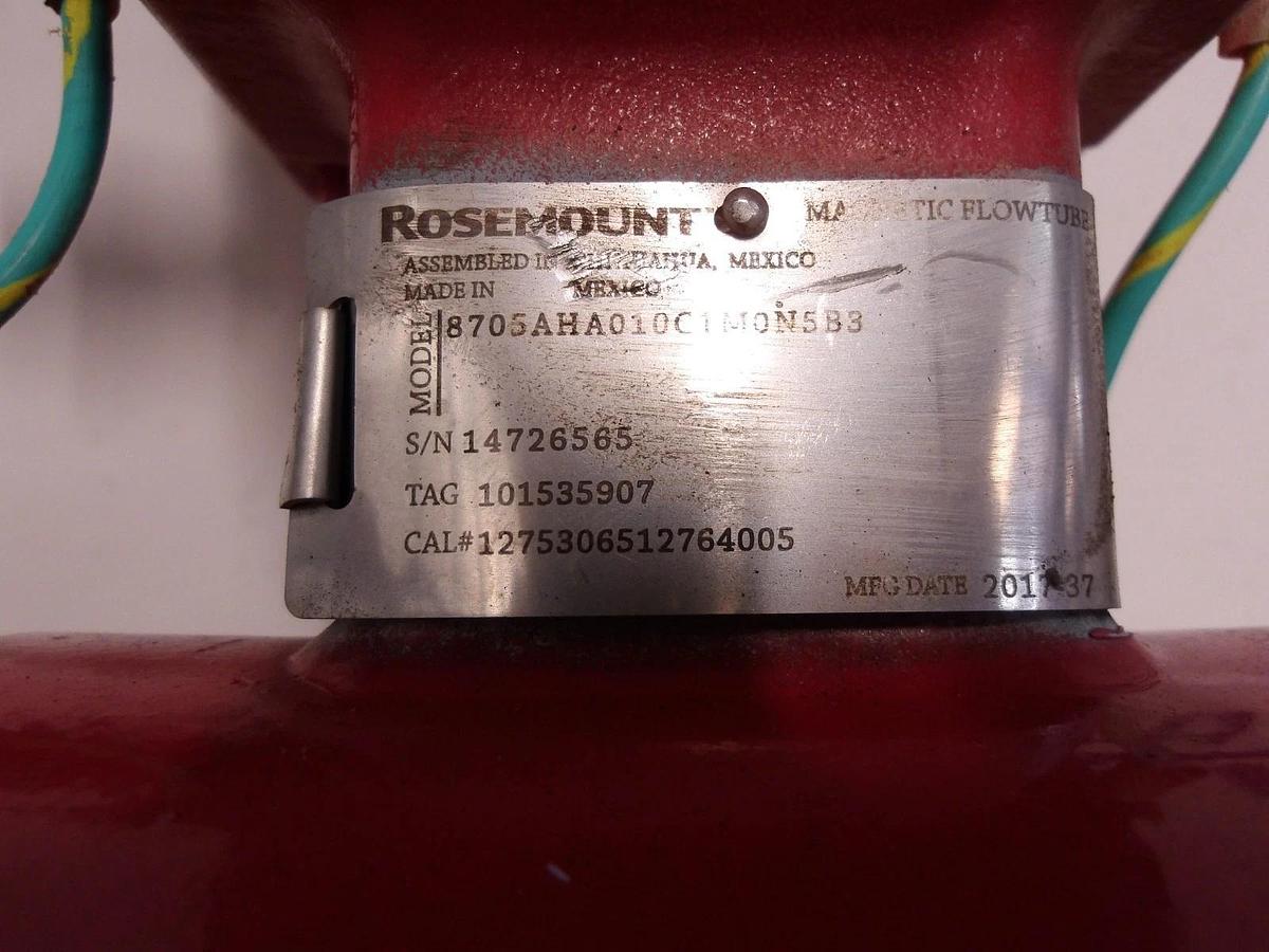 Used ROSEMOUNT 870SAA010C1M0N5B3 MAGNETIC FLOW TUBE 3/4", #1141146G USED