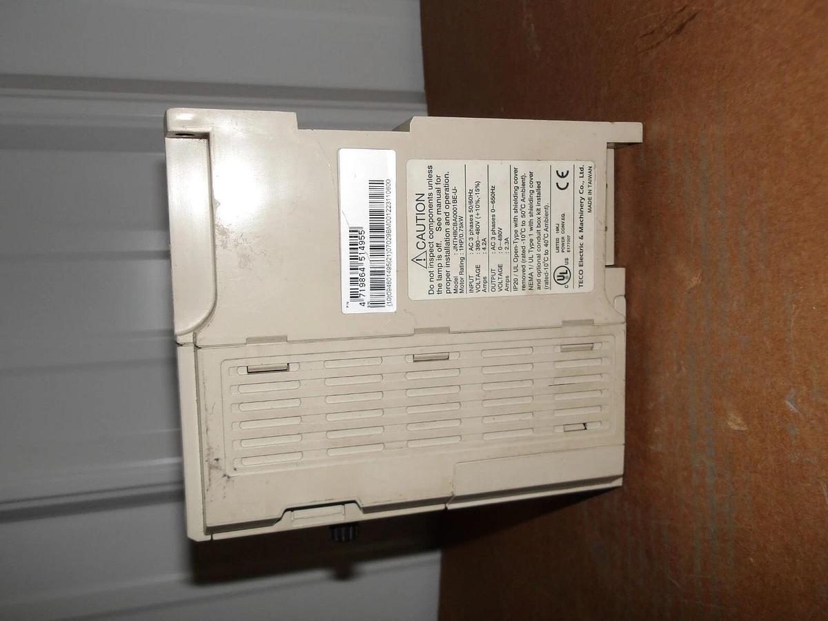 Used TECO JNTHBCBA0001BE-U MOTOR CONTROLLER 1 HP, #1151030G USED