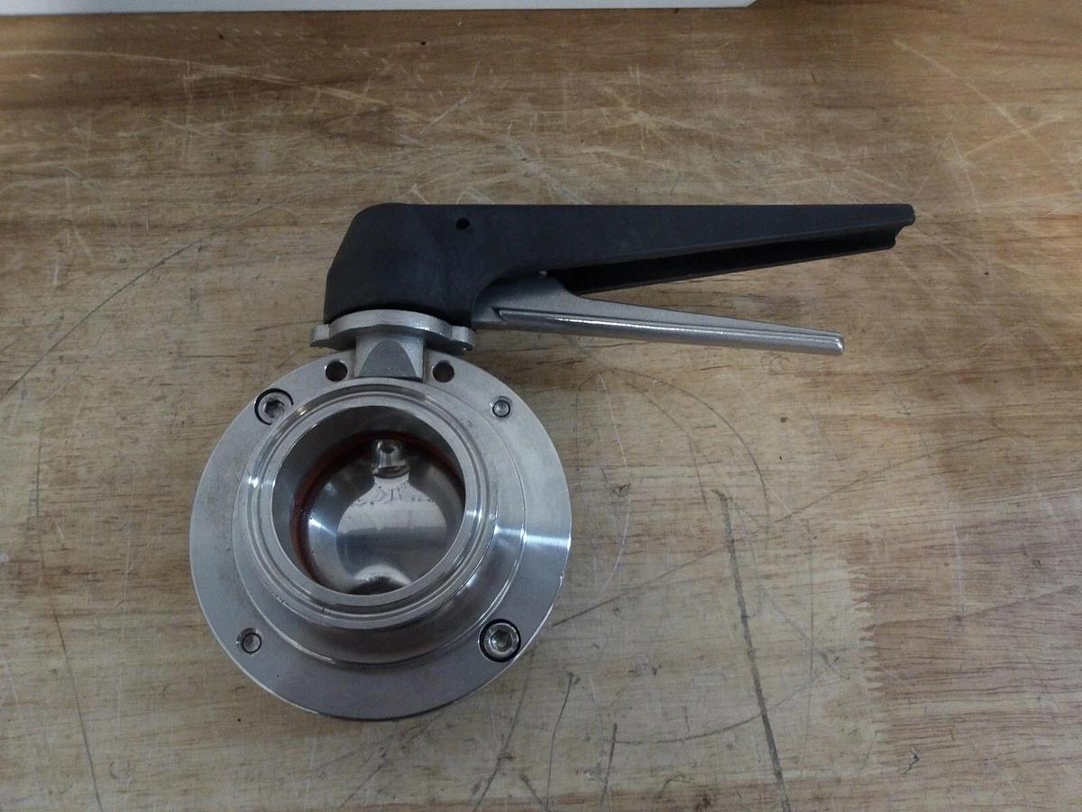 Used STEEL & OBRIEN 2" S/S BUTTERFLY VALVE BFVTC-2" 304S/S, #51148G USED