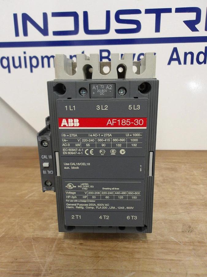 ABB AF185-30 CONTACTOR 1SFL4970O1R7211, #225319G NIB