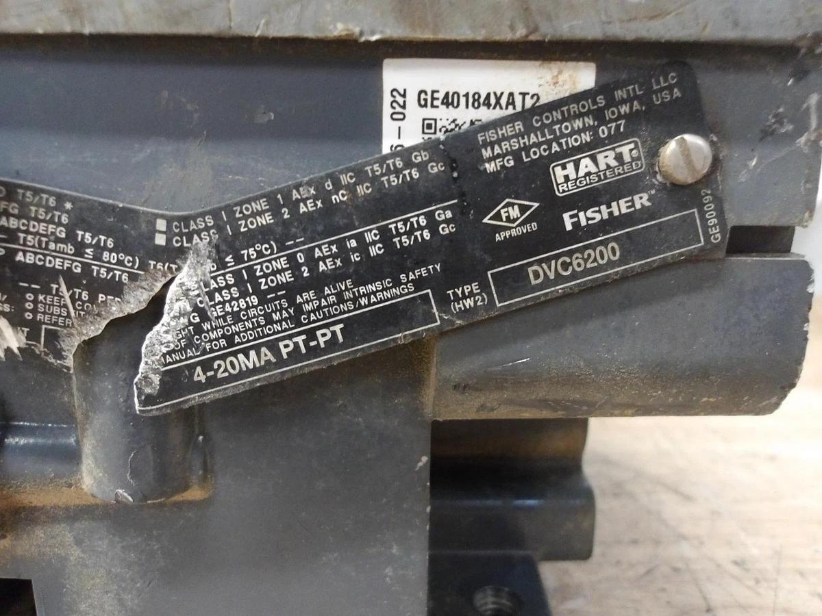 Used FISHER DVC6200 FIELDVIEW VALVE CONTROLLER, #6171106G USED