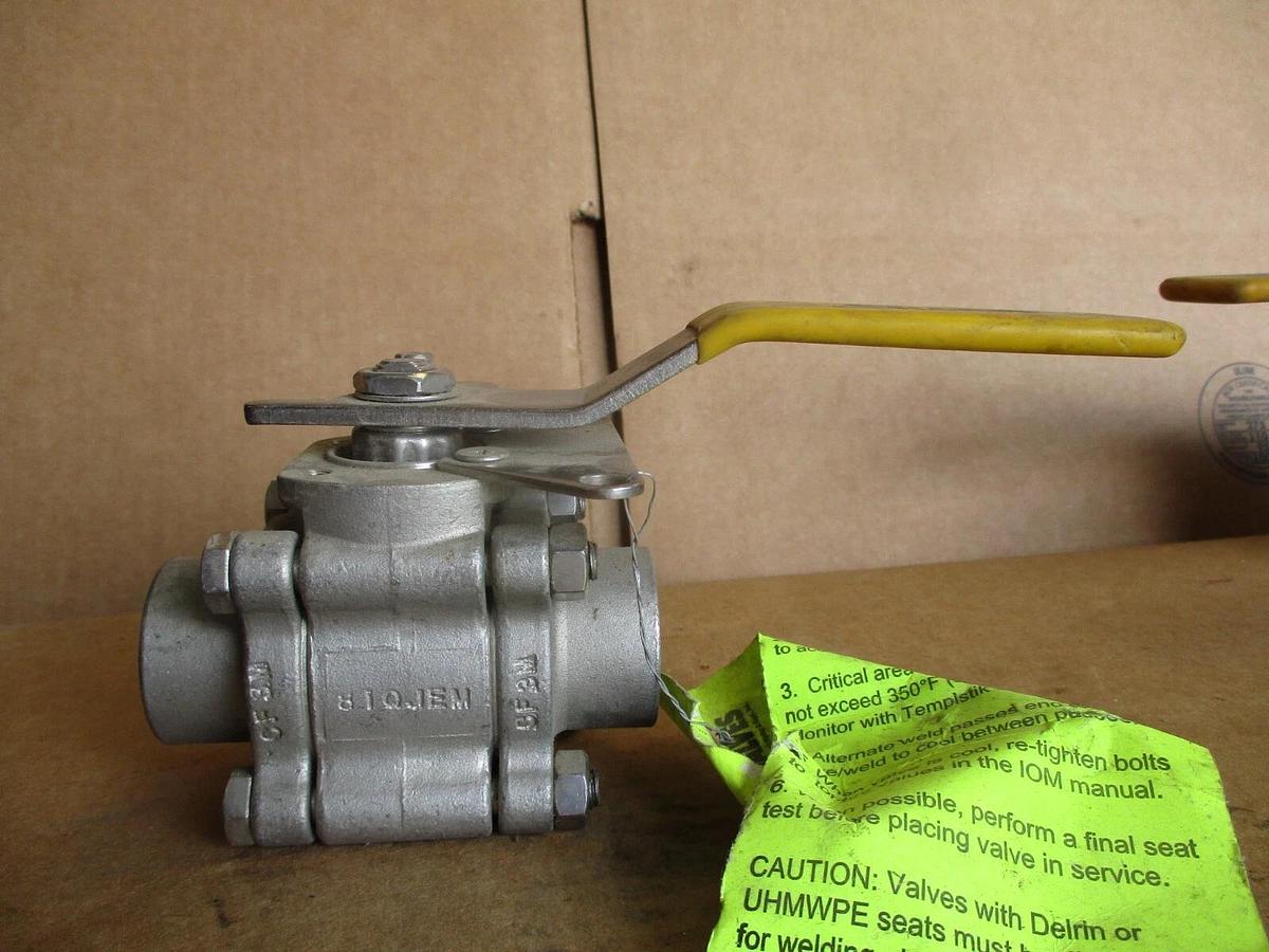 Used SHARPE 3/4" STAINLESS BALL VALVE(SOCKET WELD), #4161105J NEW
