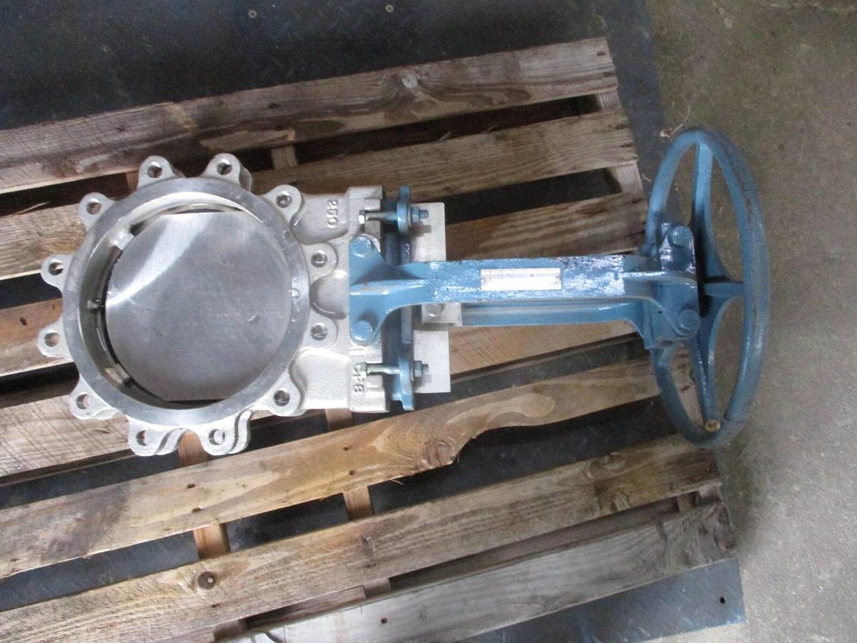 Used SARTELL 10" STAINLESS KNIFE GATE VALVE, #931150J NEW