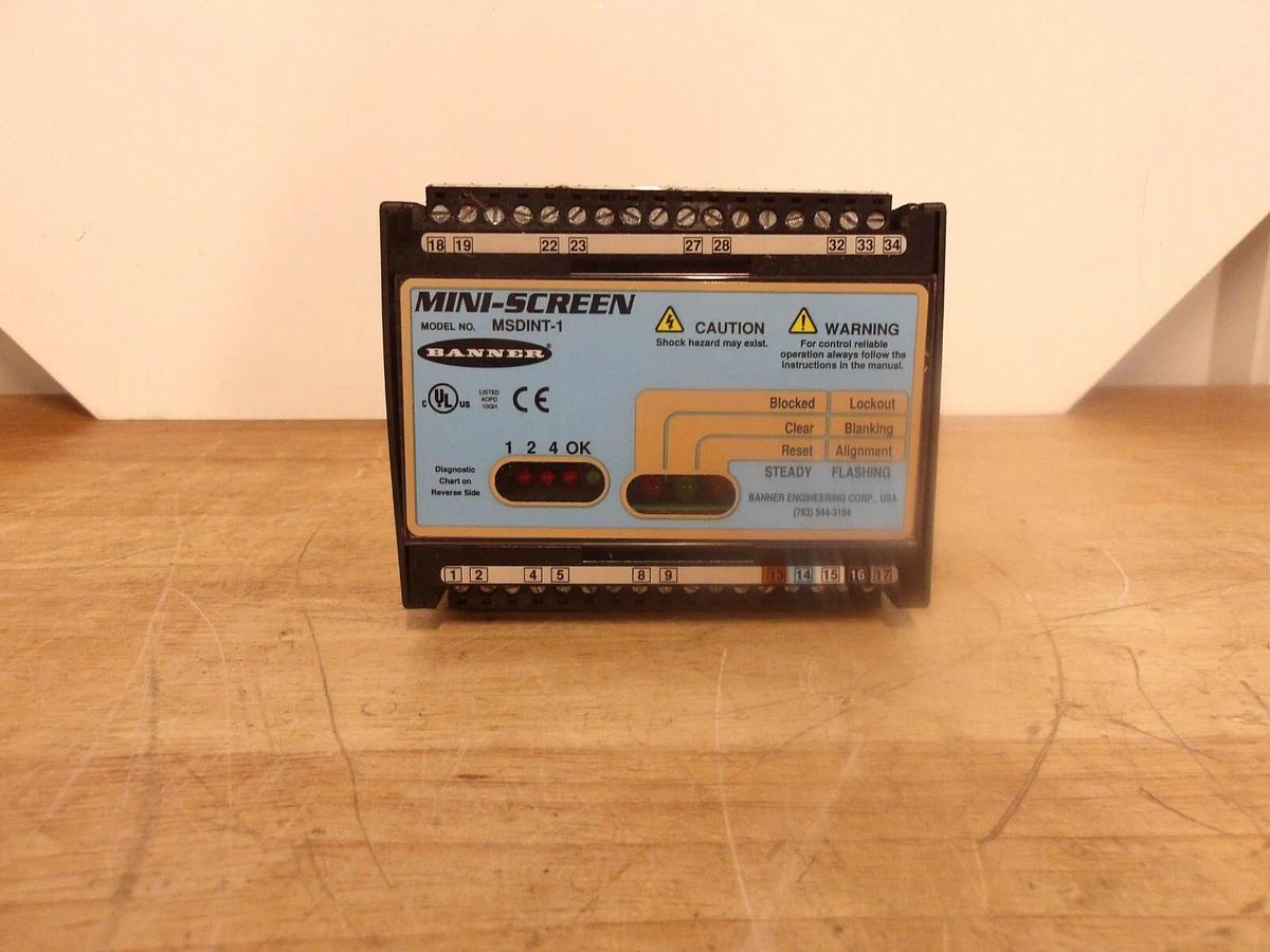 BANNER MSD1NT-1 MINI-SCREEN MODULE, #424923G NIB