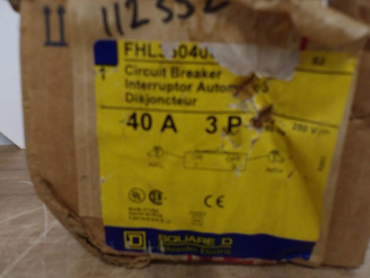 SQUARE D FHL36040G 40 AMP BREAKER, #2261009G NIB