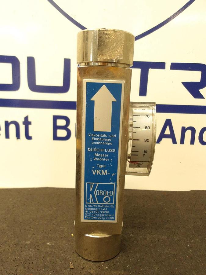 Used KOBOLD 1" FLOW TUBE & SWITCH VKM3111R0R250B, #3261006G NEW