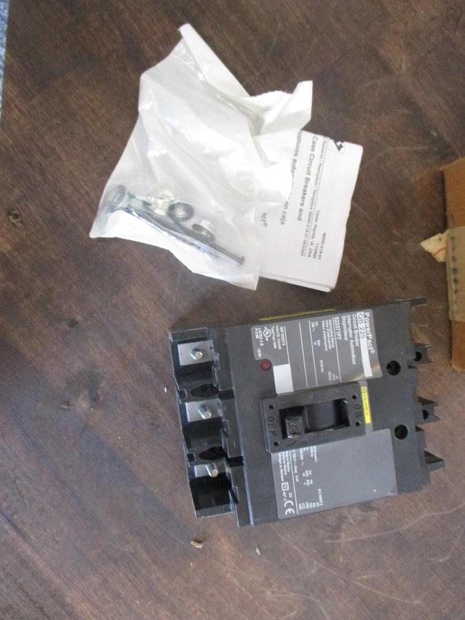 SQUARE D 225 AMP POWERPACT CIRCUIT BREAKER QB225, #114117J NIB