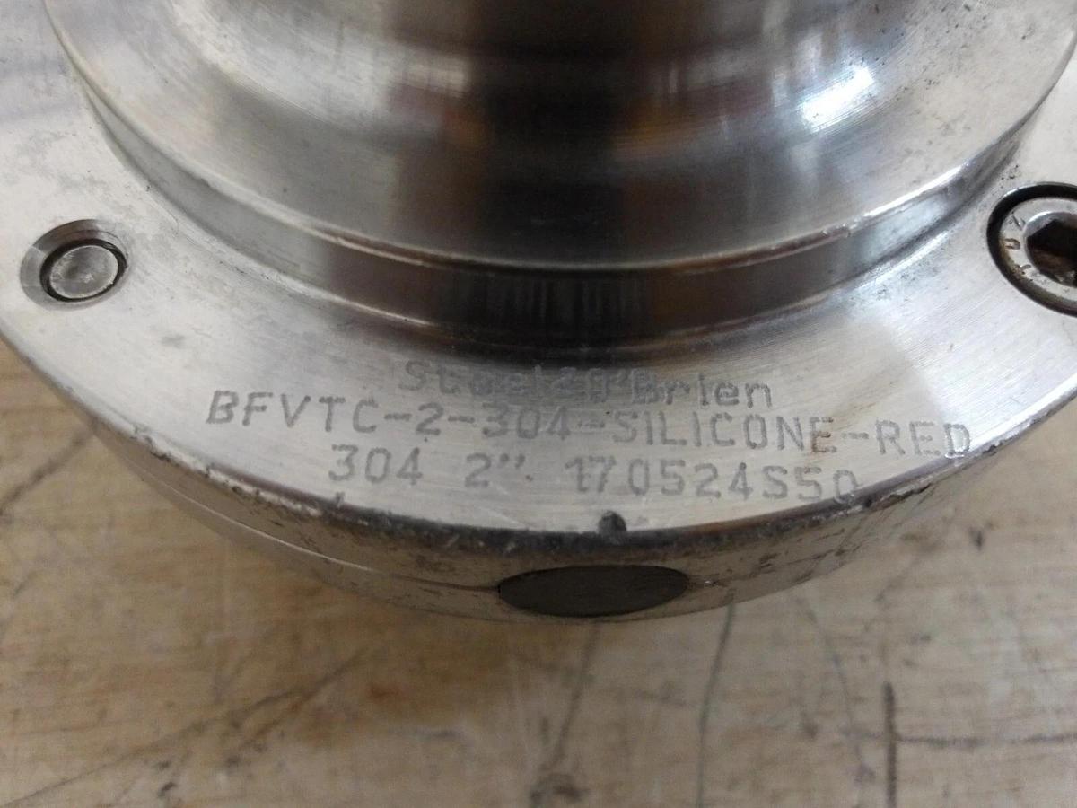 Used STEEL & OBRIEN 2" S/S BUTTERFLY VALVE BFVTC-2" 304S/S, #51148G USED