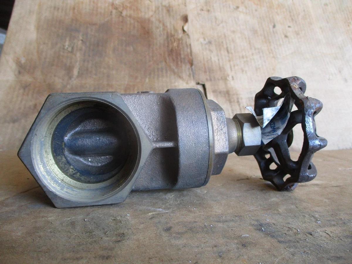 Used MATCO 2" BRASS GATE VALVE, #917353J NEW