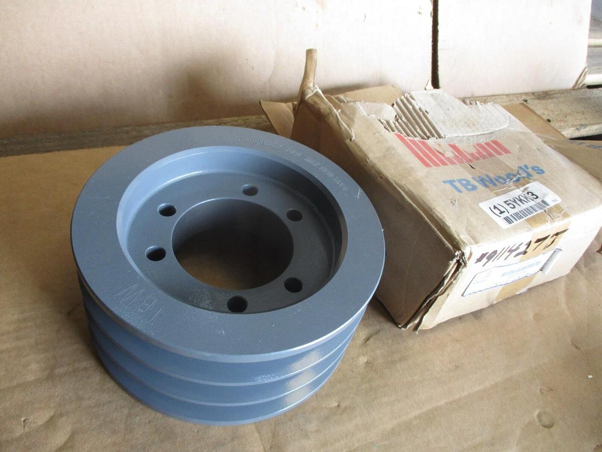 Used TB WOODS 703C 3 GROOVE V-BELT PULLEY, #911427J NEW