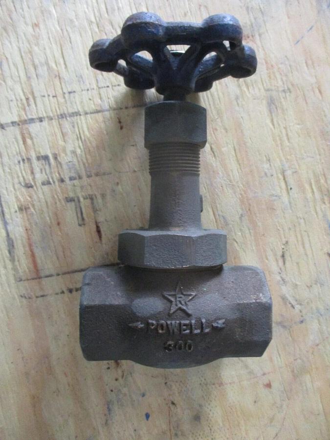Used POWELL BRONZE 1" GLOBE VALVE, #117225J NEW