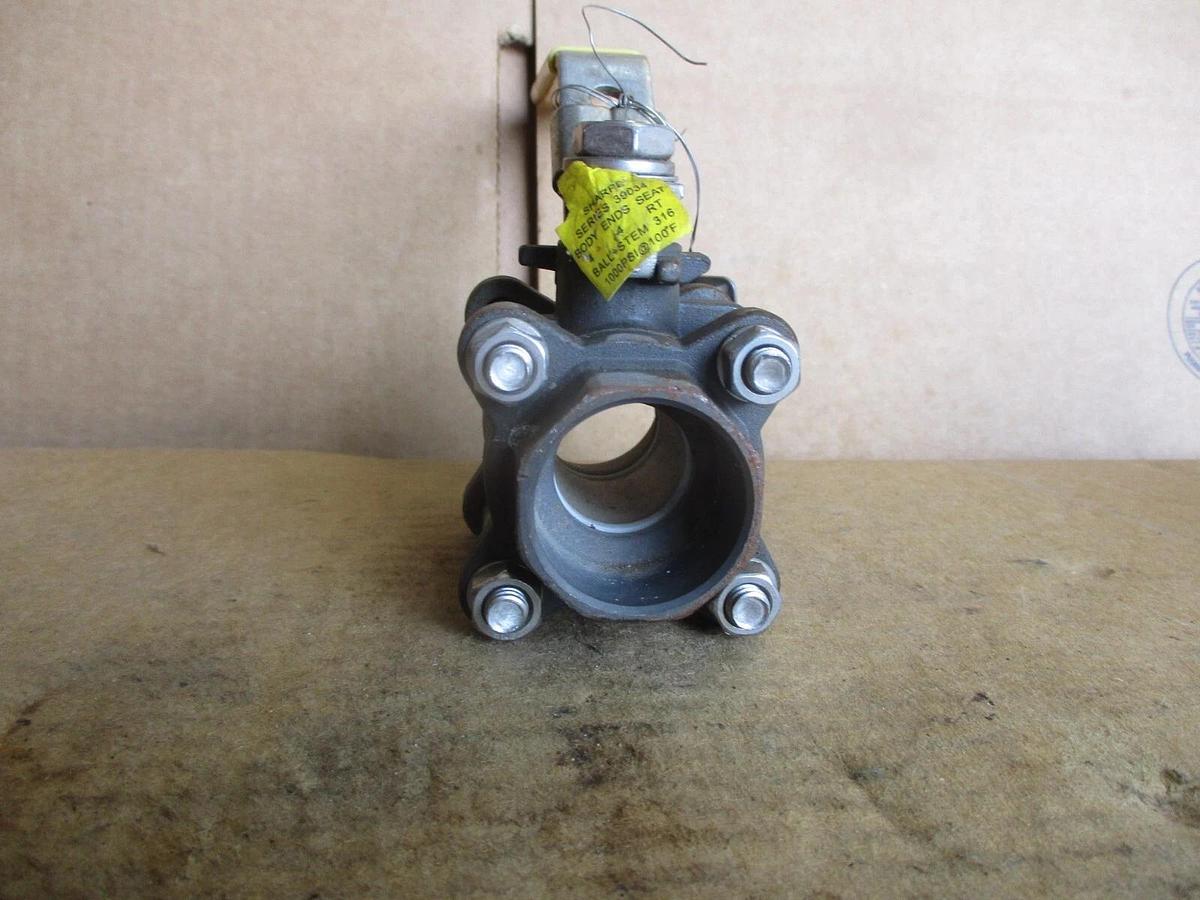 Used SHARPE 1" STEEL BALL VALVE 1000WOG, #416126J NEW