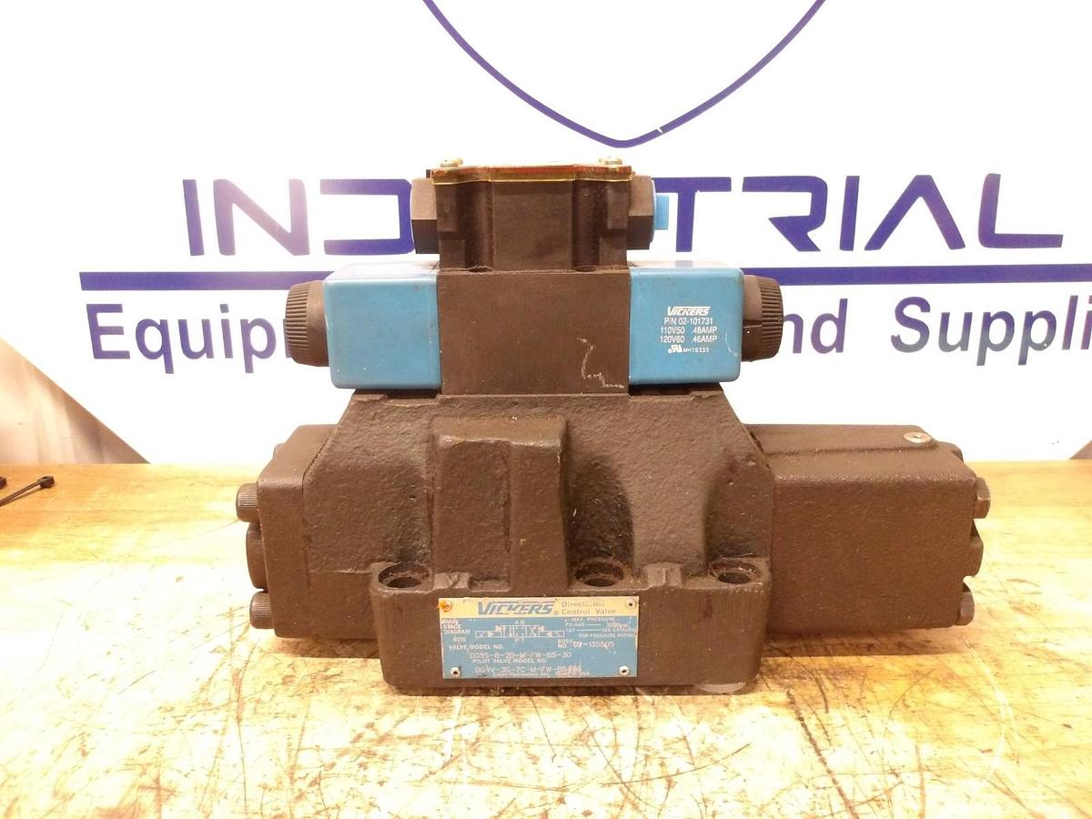 Used VICKERS DG4V-3S-7C-M-FW-B5-60 DIRECTIONAL VALVE, #821949G USED
