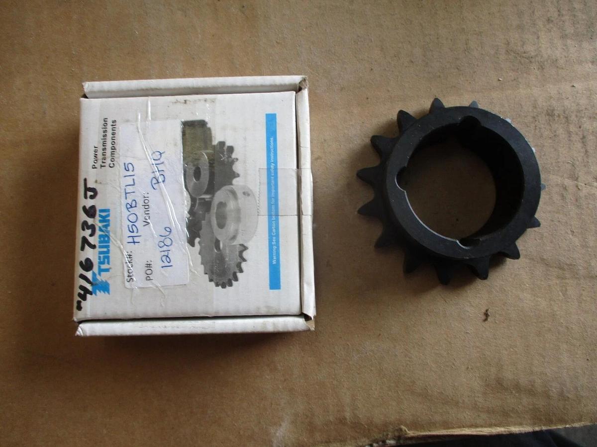 TSUBAKI H50BTL15 ROLLER CHAIN SPROCKET, #416736J NIB