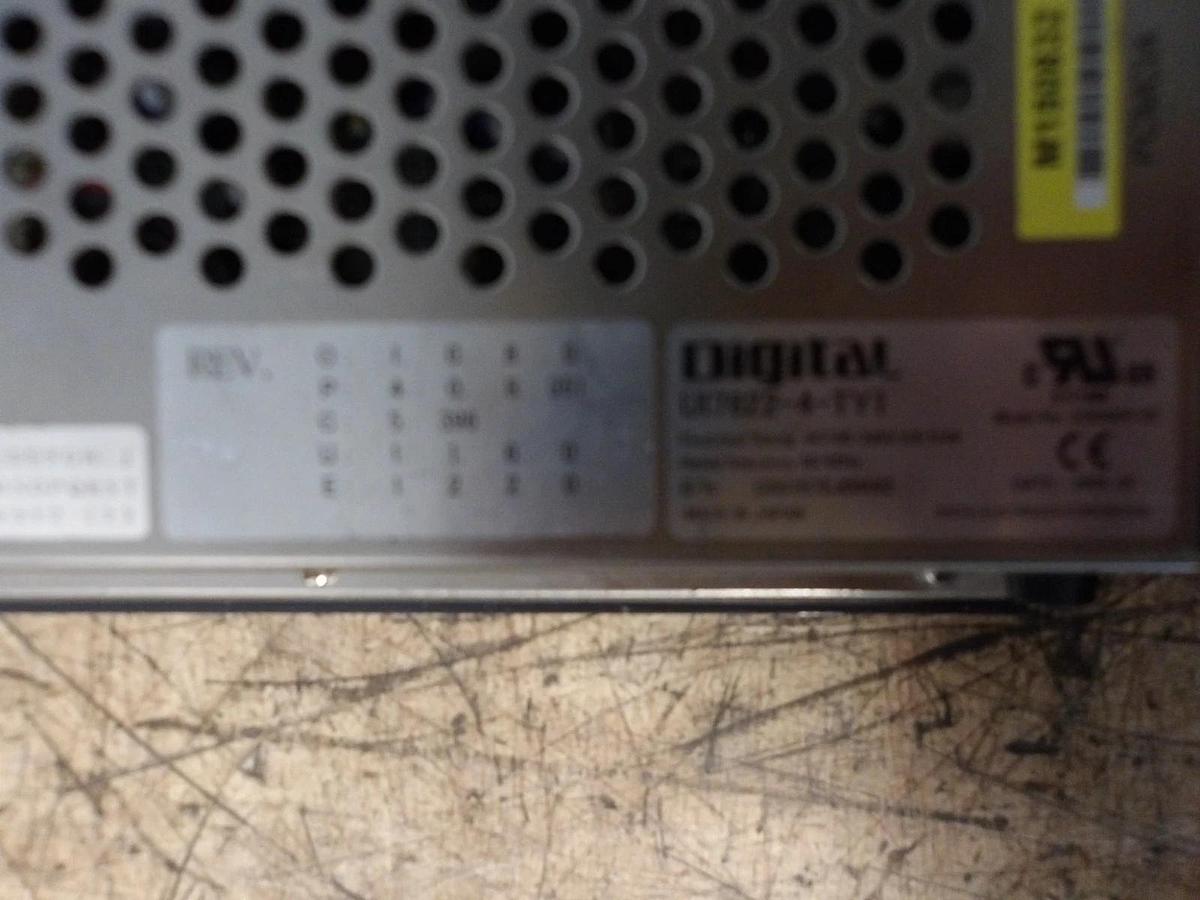 Used DIGITAL PRO-FACE UI7622-R-TYI SCREEN, 100/240 V, #55918G PARTS ONLY