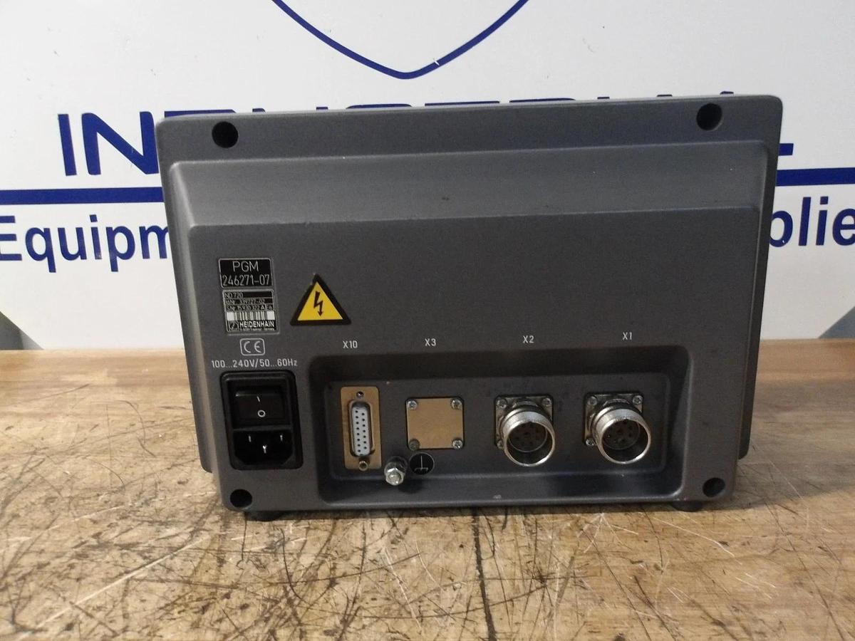 Used HEIDENHAIN PGM246271-07 DISPLAY OPERATOR PANEL, #1301053G PARTS ONLY
